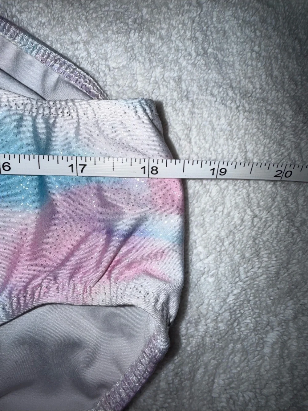 Girls Pink Blue Tie-Dye Long Sleeve One-Piece Leotard Size 7/8